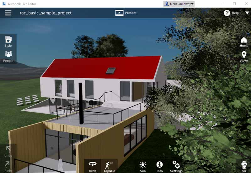 Viewing a Project in Revit Live