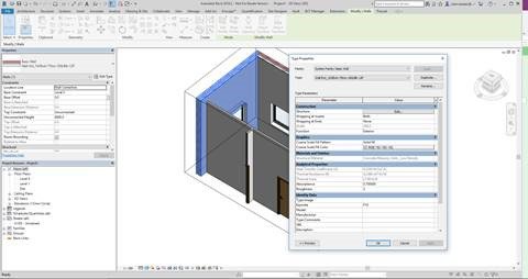 Select Wall for Adding Carpentry Detail in Revit