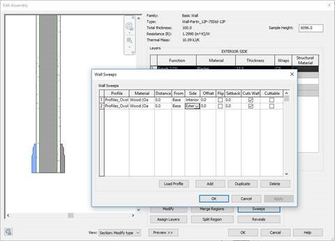 Internal Partition Wall Sweeps