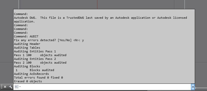 AutoCAD Audit Command