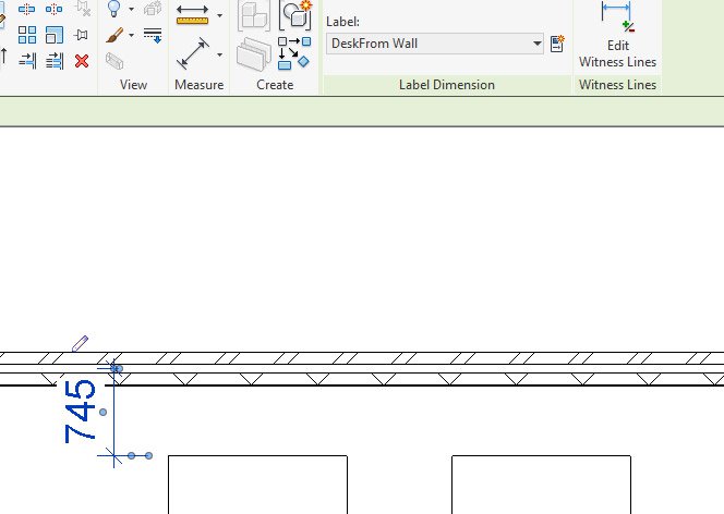 Desk Distance from Wall in Revit