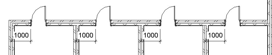 Equal Door Spacing