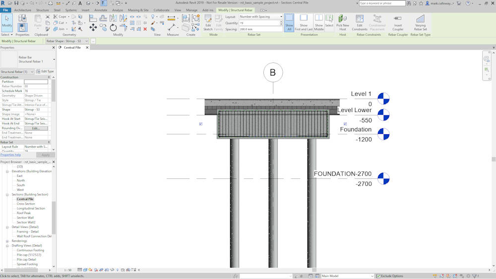 Revit 2019 Free Form Rebar