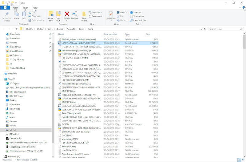 Windows Temporary Folder