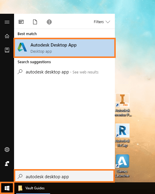 Accessing The Autodesk Desktop App