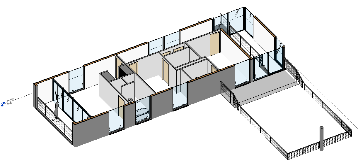 Tạo và Điều Chỉnh Mặt Cắt 3D trong Revit