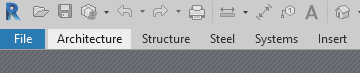 Revit File Menu