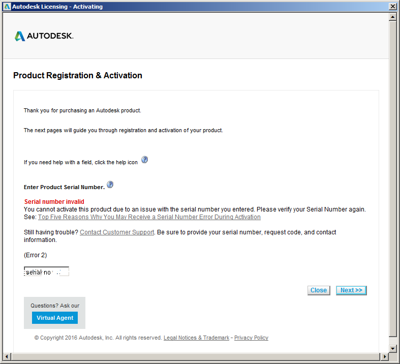 Product registration. Autodesk activation. Product Key Revit 2019.