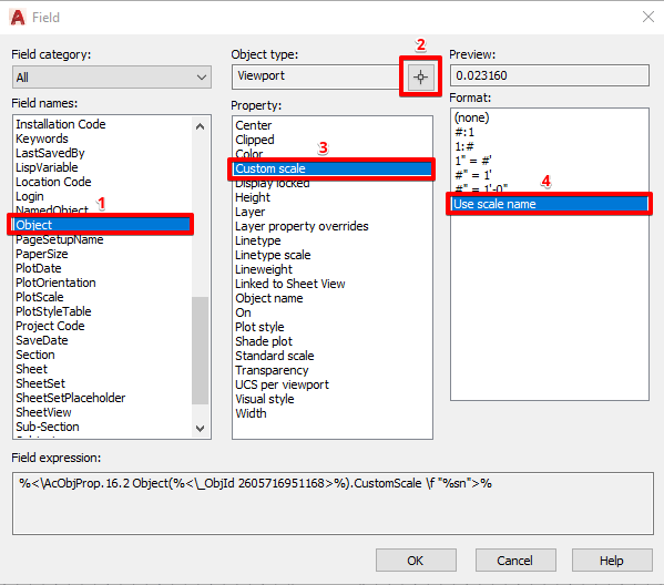 Select Viewport as Target Object