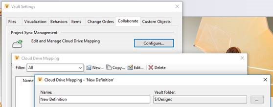 Vault Collaboration Drive Mapping