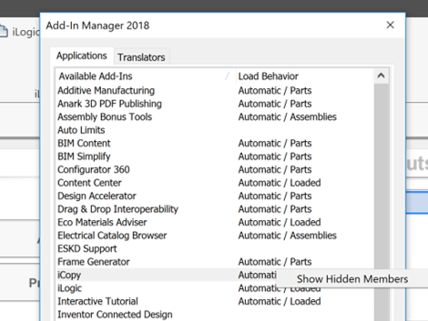 Inventor Add Ins Manager