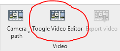 Toggle Video Editor Button