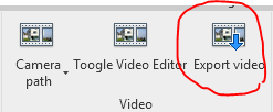 Export Video Button
