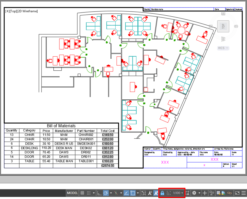 AutoCAD Viewport Scale