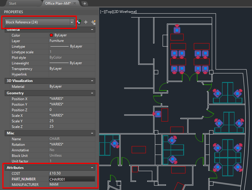 Block Reference Properties