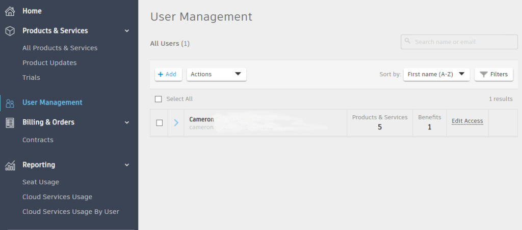 Autodesk User Management