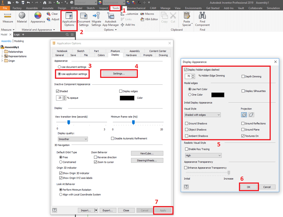 Settings Visual Styles