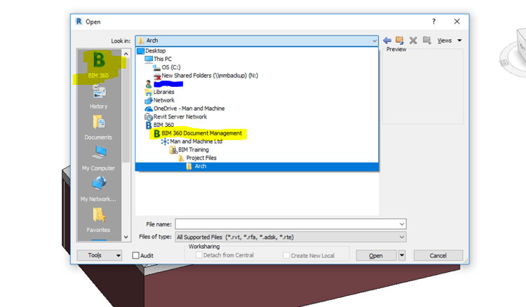 BIM 360 Docs Windows Explorer
