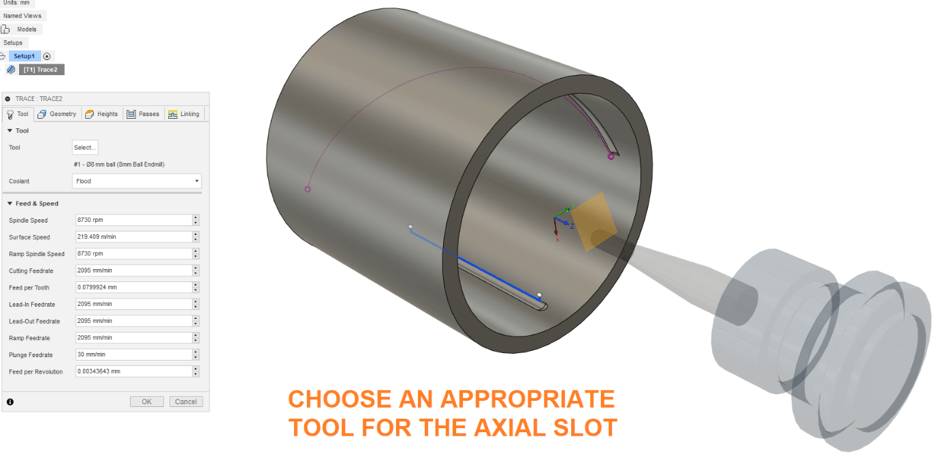 Choose CAM Tool for Axial Slot