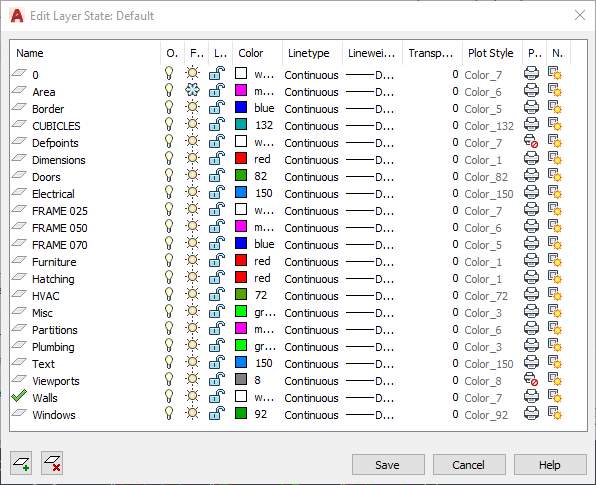 Default Layer Settings