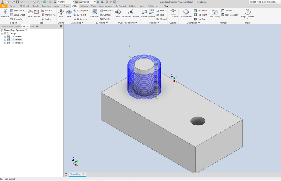 Inventor Generate Toolpaths