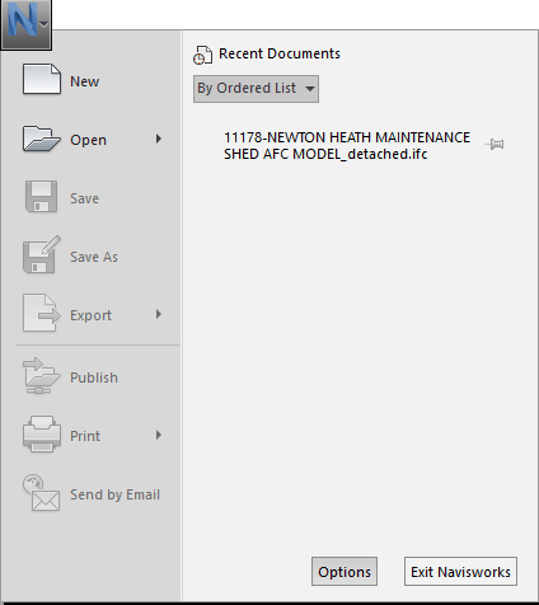 Navisworks Options