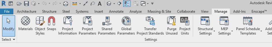 Revit Materials Button