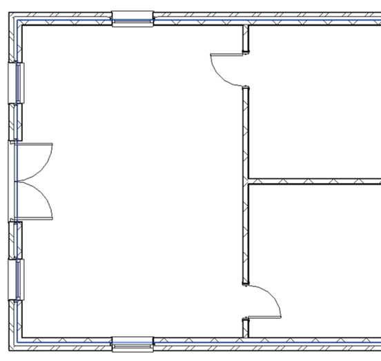 Revit Plan Section with Doors