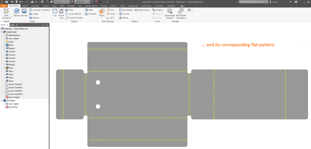 Sheet Metal Part Flat Pattern