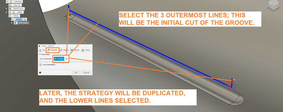 Define Grooves Tracing Path