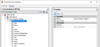 Autocad Cui Example AutoCAD Custom User Interface (CUI)