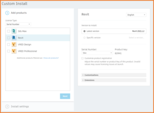 Autodesk Custom Install
