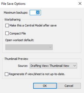 Save a Revit Model File - Workshared