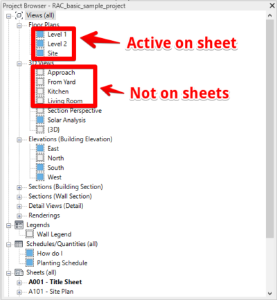 Revit Project Browser and View Control