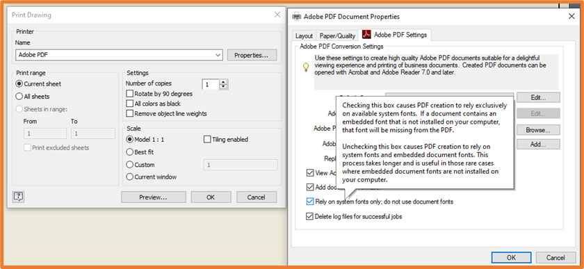 Adobe PDF from Inventor